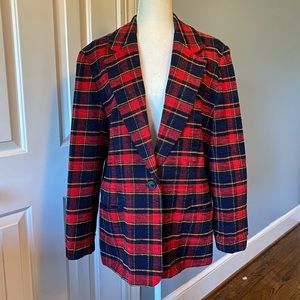 SOLD Vintage Joan Leslie tartan blazer